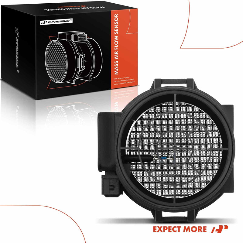 A-Premium Mass Air Flow Sensor Meter [3-Pins] Compatible with BMW 323i/328i/528i 1999-2000, 325i/325Ci/525i 2001-2003, 2.5L 2.8L, Replace# 13621432356