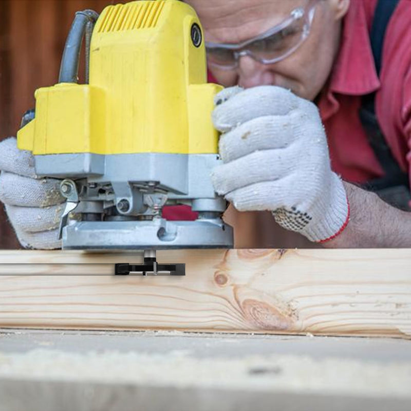 Slab Flattening Router Bit 1/4" Shank,1-3/8" Cutting Diameter,1/2" to 1/4" Router Collet, Insert Carbide CNC Spoilboard Surfacing Planing Woodworking & MDF Surfacing