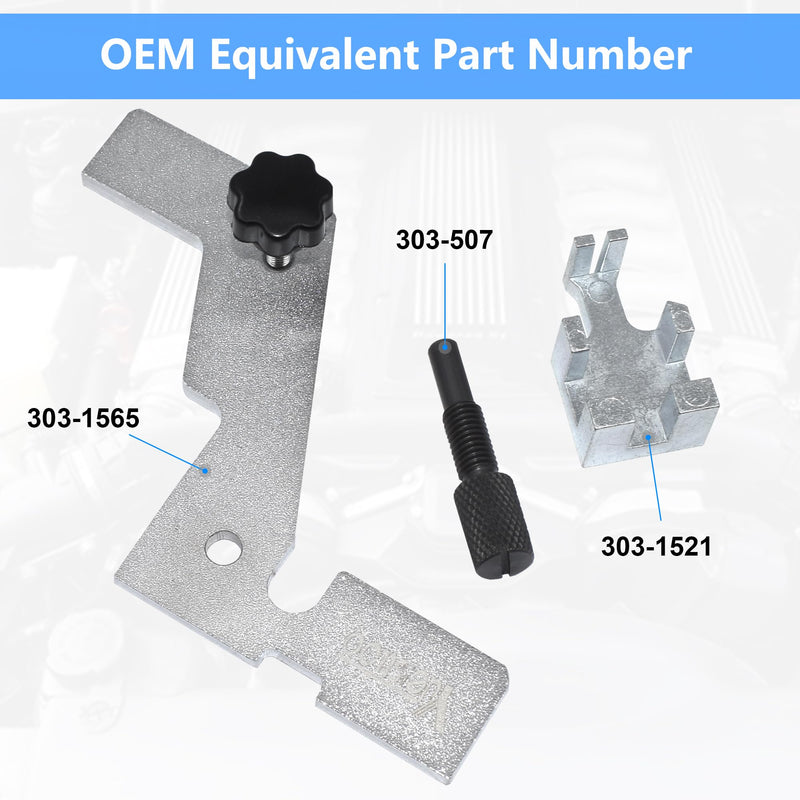 303-748, 303-1521, 303-1565 Timing Tool Kit, Compatible with Ford 2.0L 2.3L EcoBoost Engine