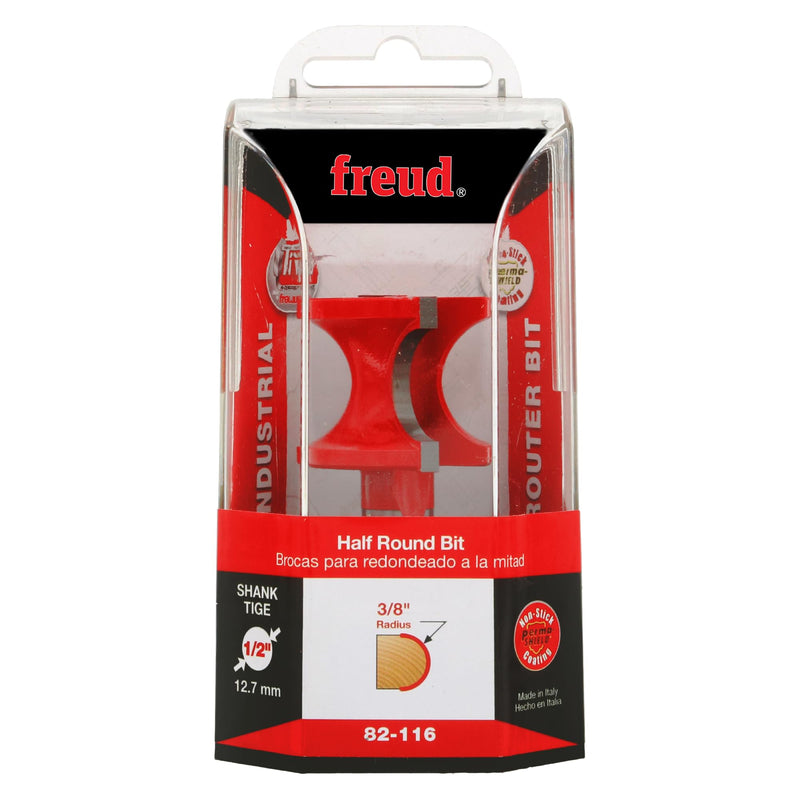 Freud 82-116: 3/8" Radius Half Round Bit with 1/2" Shank