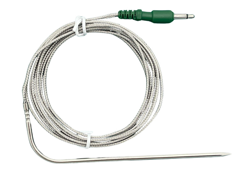 Flame Boss Replacement High Temperature Meat Probe with Straight Plug (Green) 12 Month Warranty