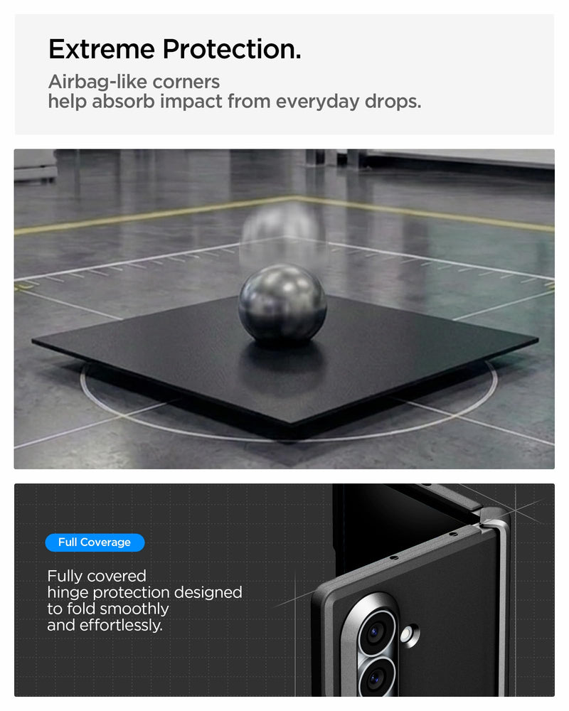 Spigen Tough Armor Pro MagFit for Galaxy Z Fold 8 Ultra Case, Black | Full Hinge Protection, Air Cushion Tech, Camera Plateau Protection, Compatible with MagSafe, Military Grade Drop Protection