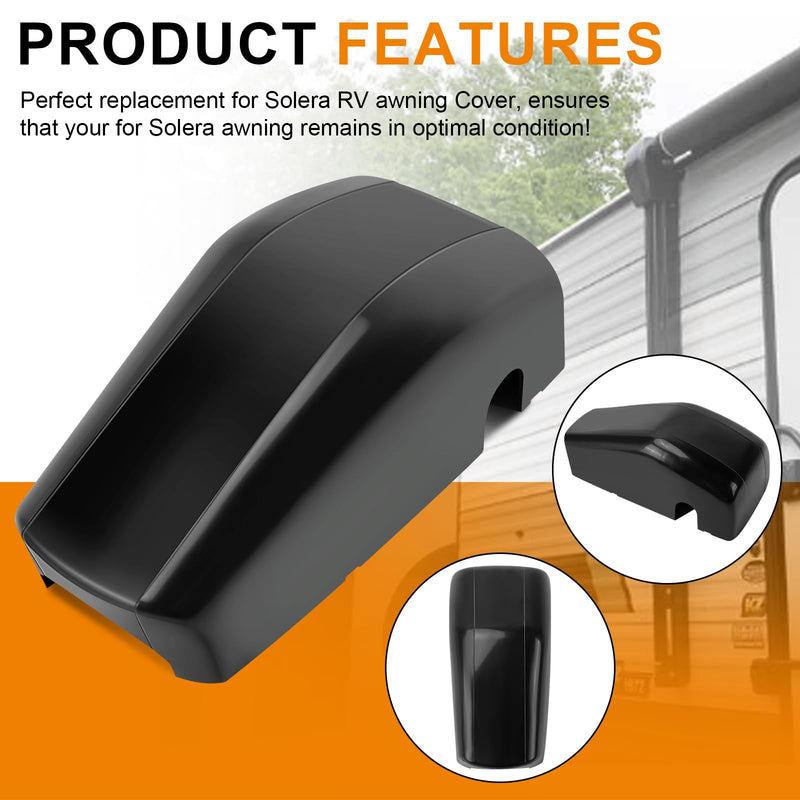 Rv Awning Cover Replacement for Solera 643923 RV Regal Awning Idler Head Front Cover, Fit for Solera Regal Power and Manual Awnings with Short/Flat/Pitched Assemblies