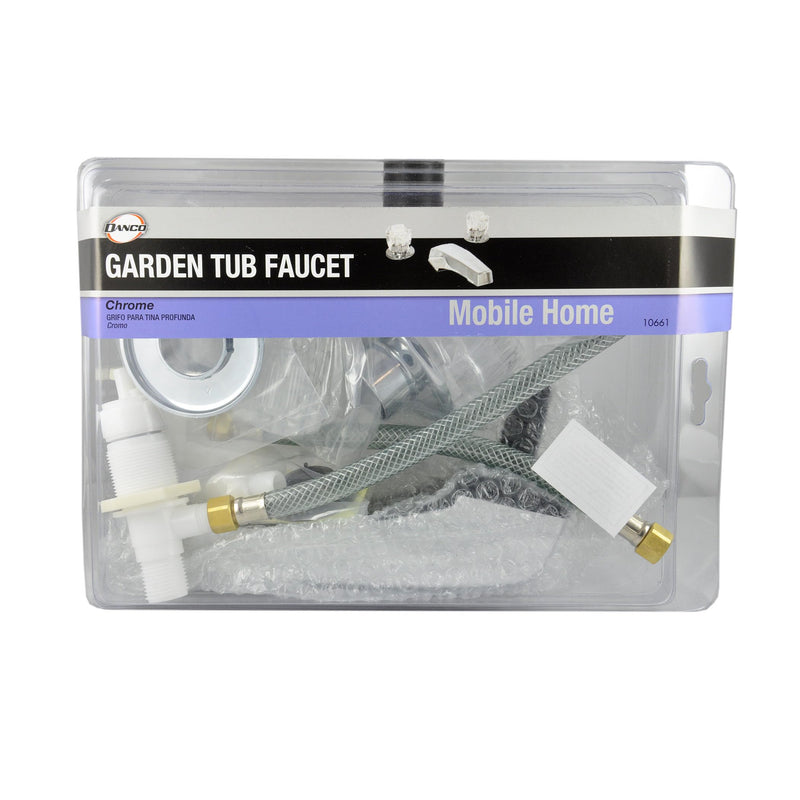 DANCO Mobile Home and RV 2-Handle Garden Tub Faucet, Chrome, 1-Pack (10661)