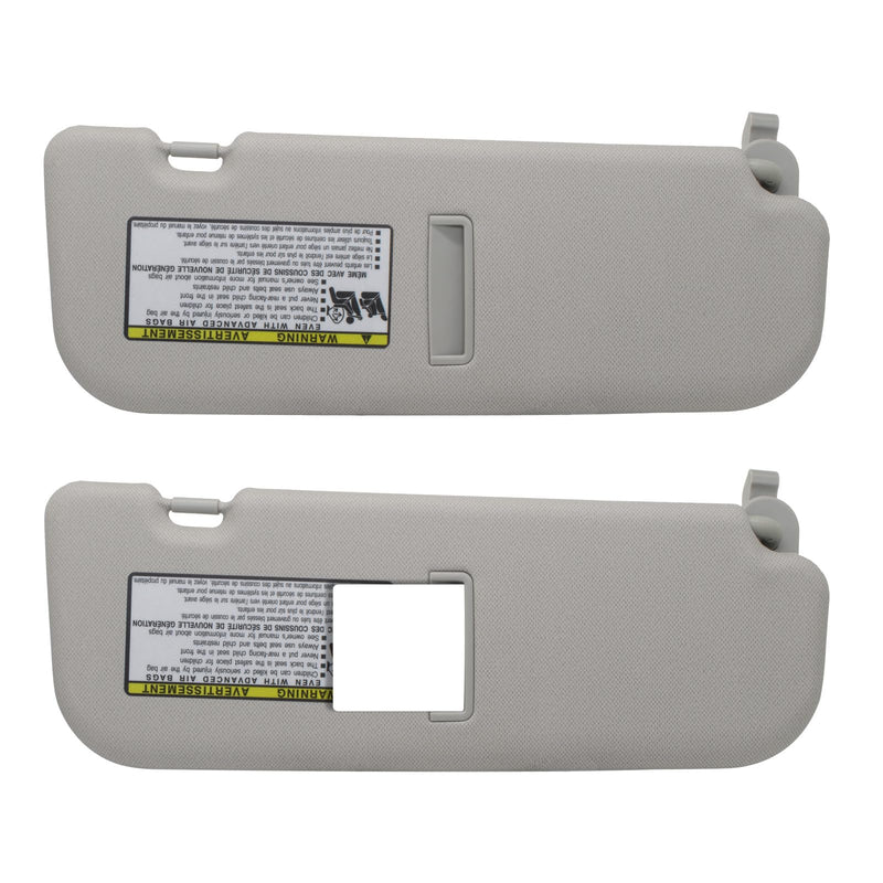 NHILES Left Driver Side Sun Visor Replacement Compatible with Hyundai Elantra 2011 2012 2013 2014 2015 Replace# 852103X000TX Colour Gray Gray(Left Driver)