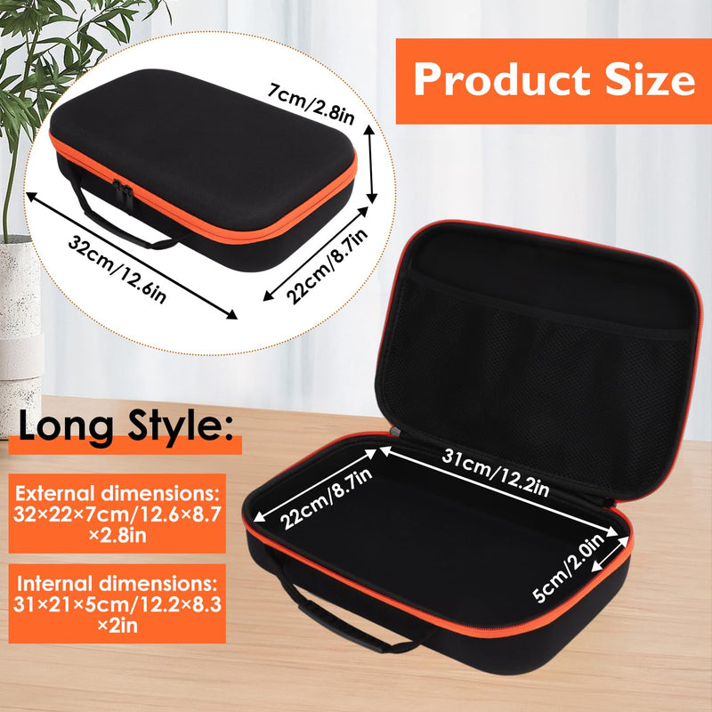 12.6x8.7in Drill Bag Oxford Cloth Tool Bag Portable Tool Storage Box with Handle Electric Grinder Bag Tool Zipper Pouch for Electric Grinder Drill Pliers Wrench Screwdriver (Long) Long