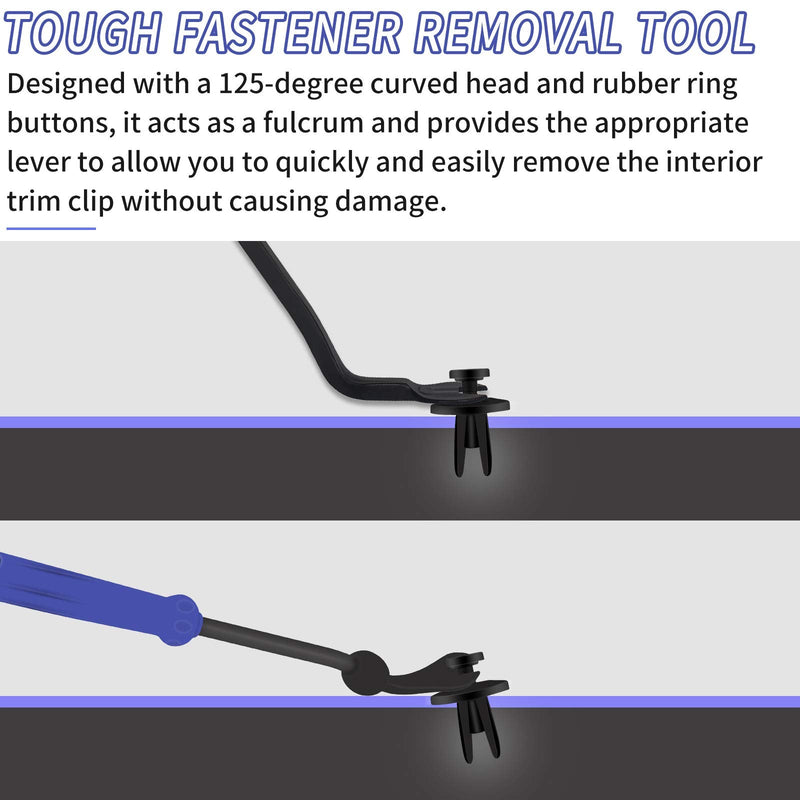 Wetado Trim Removal Tool, Car Upholstery Repair Kit, Car Door Audio Panel Trim Removal Set, Fastener Terminal Remover Tool Set Clips Pry Kit Auto Clip Pliers (8PCS Blue)