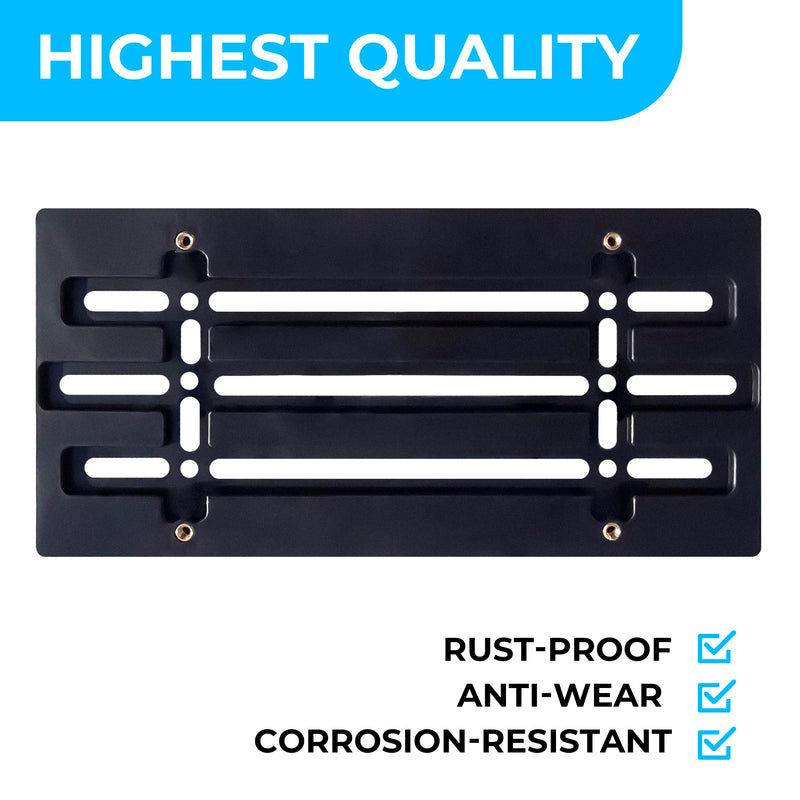 Front Bumper License Plate Bracket for Toyota Camry Camry Hybrid 2018-2025, Plate Holder Set w Unique Screw Bolts & Wrench Kit, License Tag Mounting Kit, Quality Plate Holders, Car Accessories