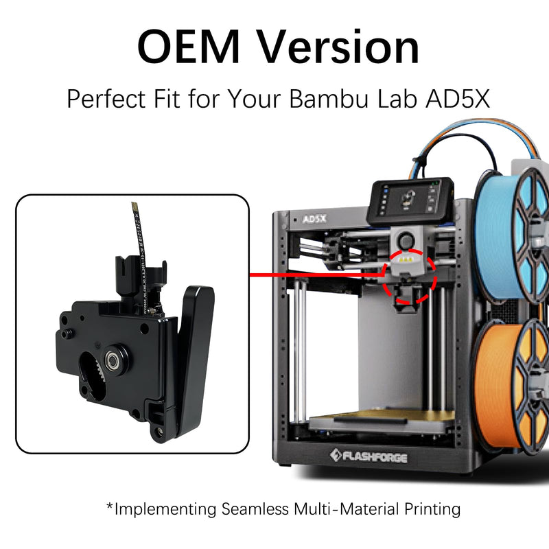 Genuine AD5X Filament Feeding Assembly for Flashforge AD5X, Original 3D Printer Filament Extruder Assembly with Precision Fit, Stable Feeding for AD5X Nozzle & Filament Cutter – 3D Printer Parts Ad5x Extruder Assembly