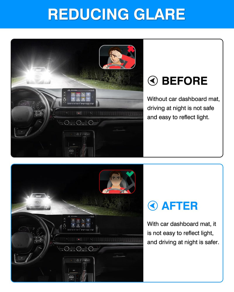 Autorder Dashboard Cover Mat for 2023 2024 2025 2026 Honda CR-V CRV Accessories Dash Cover Flannel Dash Mat Sunshade Glare UV Rays Protector(Without Hud) 2023-2026 Honda CRV without HUD
