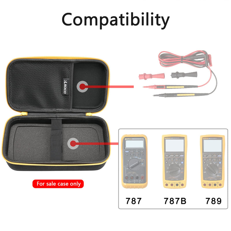RLSOCO Carrying Case for Fluke 789/787B/787 Process Meter (Case Only)