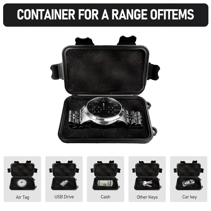 Magnetic Key Box,Magnetic Key Holder Under car,Magnetic Key Cabinets,Key Holder Magnetic,Hide a Key Magnetic Holder,Waterproof Magnetic Key Hider Outdoor Black STANDARD