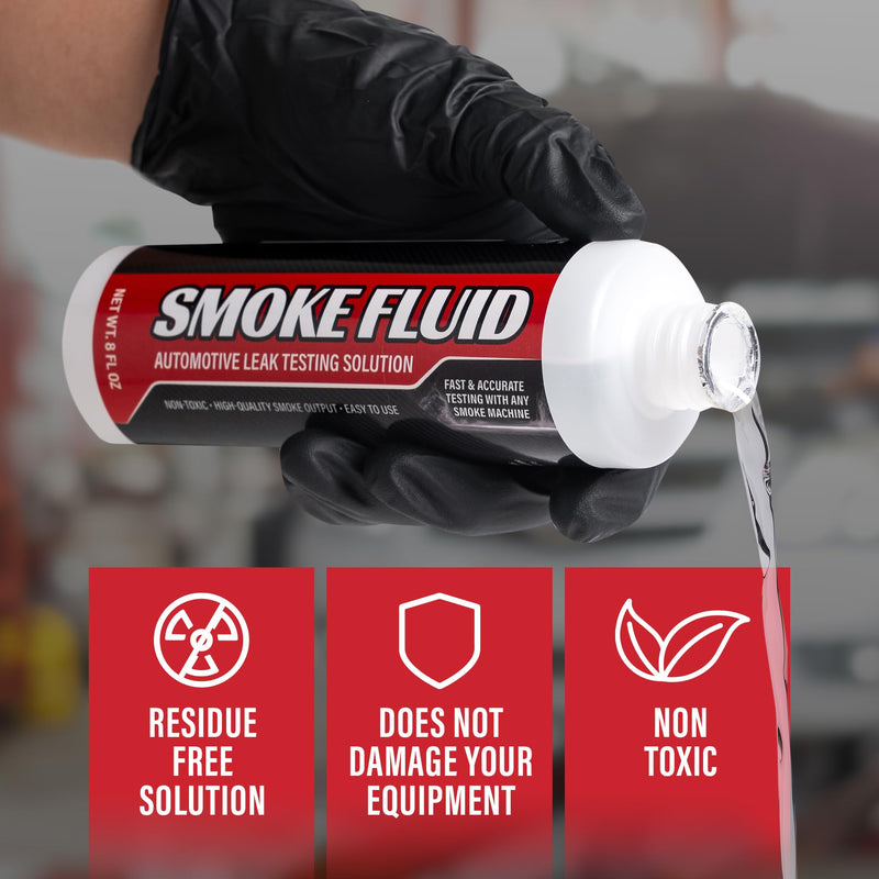 [2 Pack] Smoke Fluid Solution for Automotive Smoke Machine Testing - Liquid Smoke Refill Designed for Automotive Testing - EVAP, Vacuum, Fuel, Intake, Exhaust, Turbo Systems & Super Chargers 2 Pack