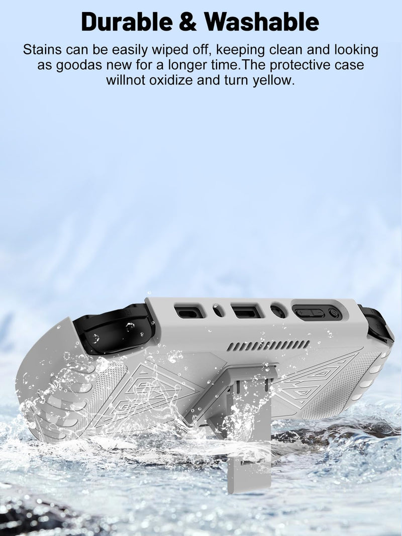 Tpu Protective Case for ANBERNIC RG VITA/VITA Pro Handheld Game Console, Full-Body Protective Cover with Precise Cutout, Shockproof Dustproof Protector Sleeve & Scratch-Resistant Sleeve (White) White