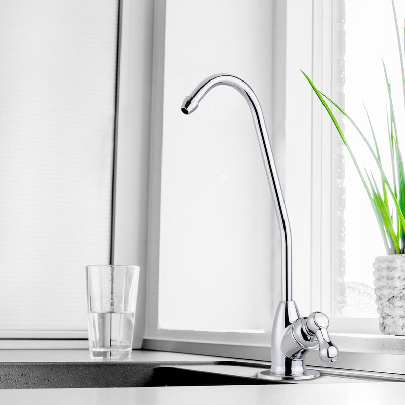 iSpring GS1 100% Lead-Free RO Reverse Osmosis Water Filter Faucet Fit Most Water Filter Systems, Non-Air Gap Single Lever Handle RO Faucet, Chrome Finish