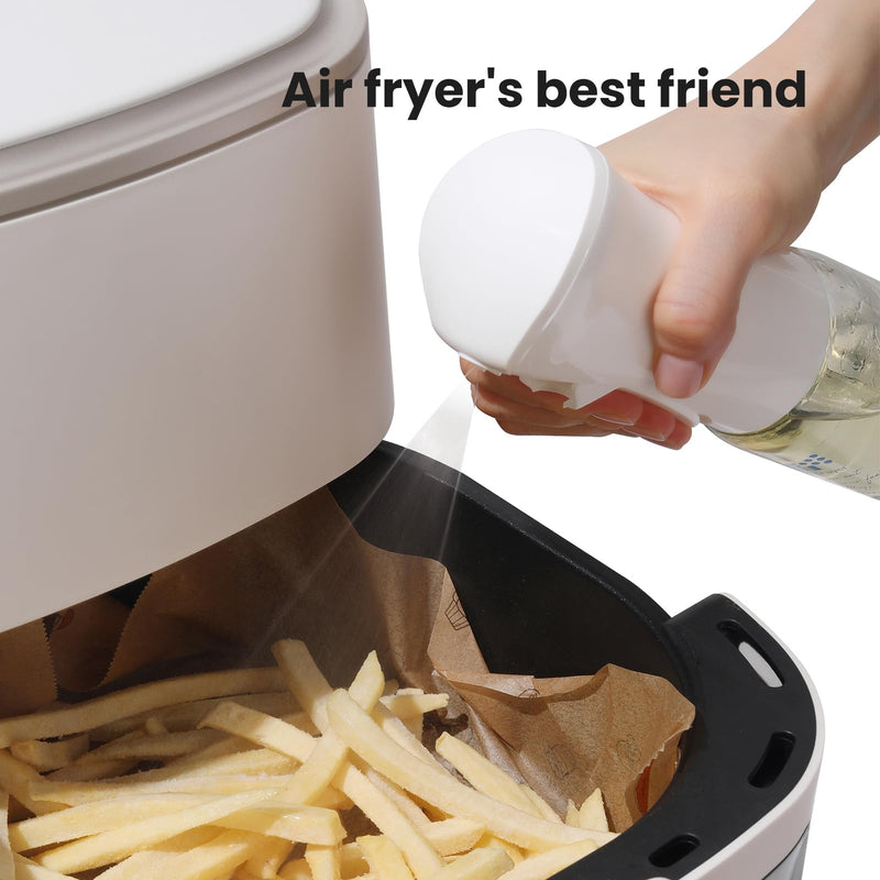 Mistifi Premium Oil Sprayer – Dark Glass Bottle for Cooking, Air Fryer & Salad – Fine Mist, Easy Press – Abyss/Olive Brown