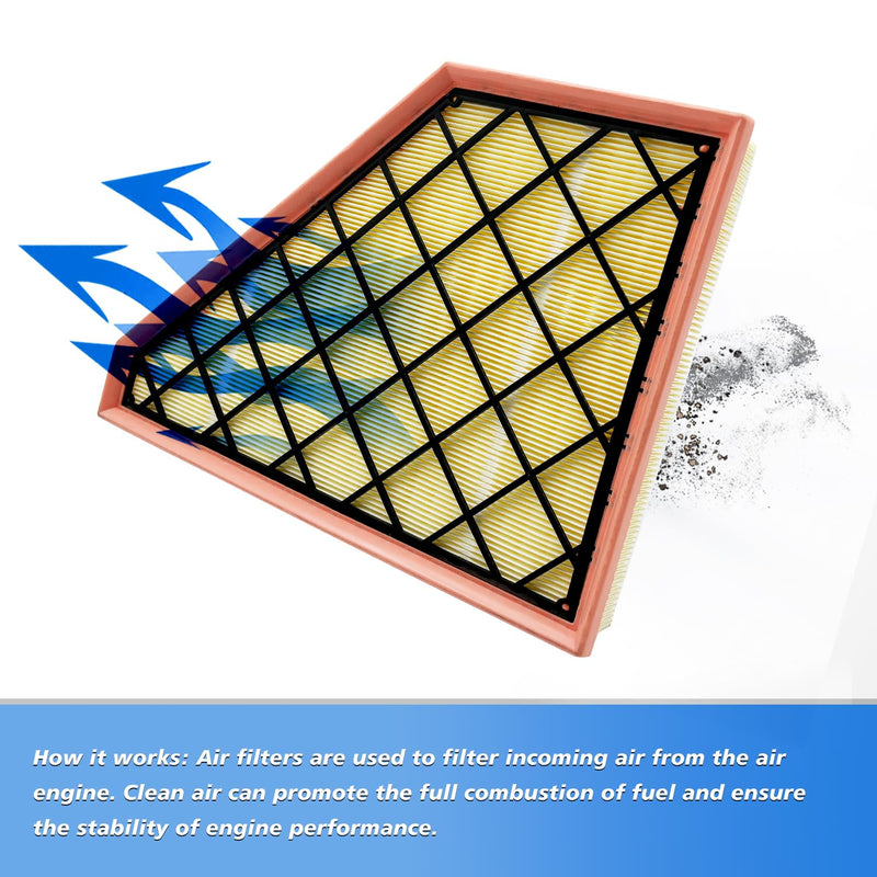 Cabin and Engine Air Filter Fits for Traverse 2018-2025, Blazer 2019-2025, Acadia 2017-2025, Enclave 2018-2025, XT5 2017-2025, XT6 2020-2025, Fits 23321606, CA12166, CF11966 CF11966 & CA12166