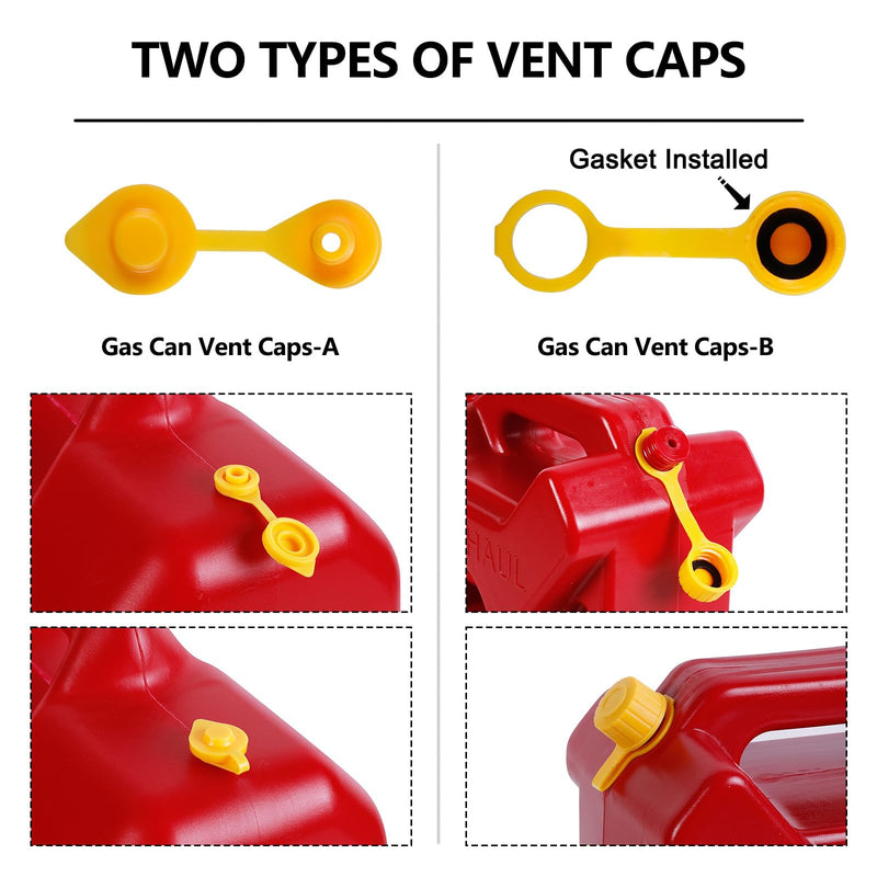 Gas Can Spout Replacement Kit, Gas Can Nozzle Replacement (2 Kit), For most 1/2/5/10 Gallon Gas Cans.The seal is fully installed you can use it directly. Replacement gas can spout (Yellow) 2 Kit Yellow
