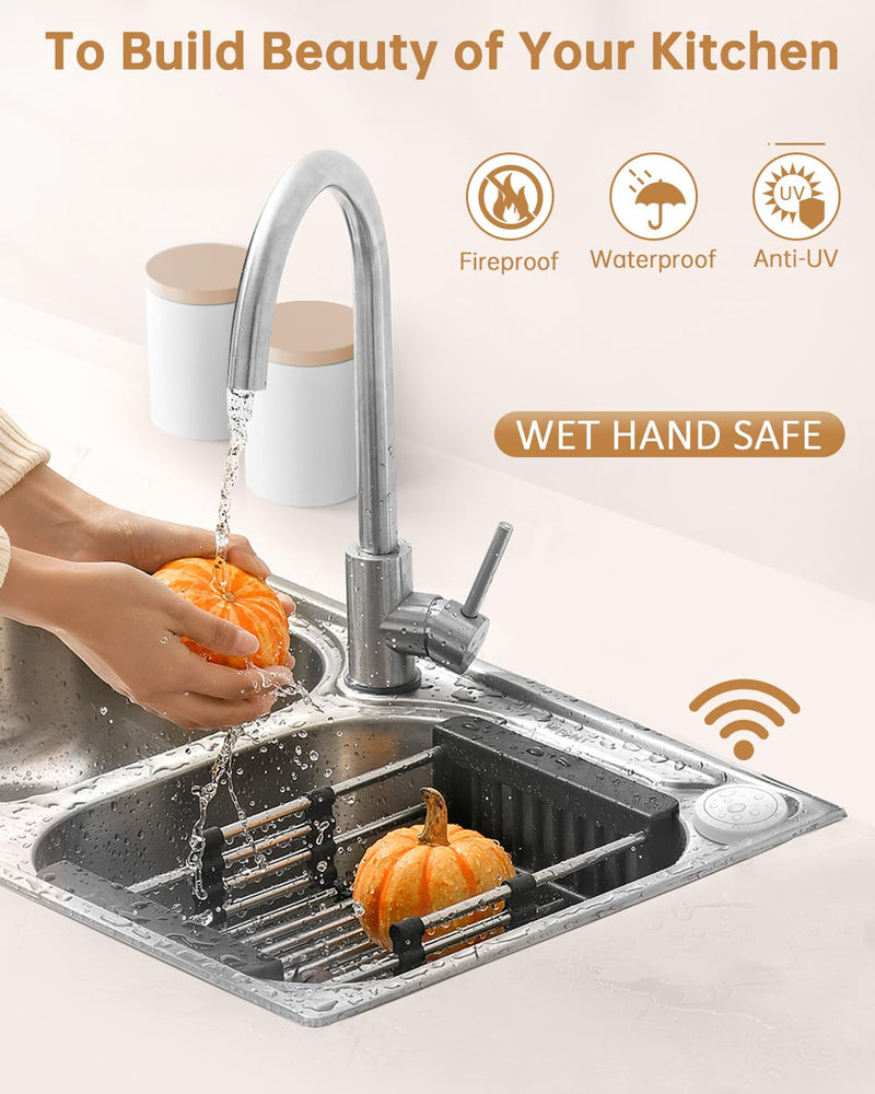 Garbage Disposal Button Kit, 15A/1500W Wireless Remote Control Outlet, No Drilling Garbage Disposal Switch ,4000V Anti-Surge, 500ft RF Range, Remote On Off Switch for Outlet SW-R05&CK1A