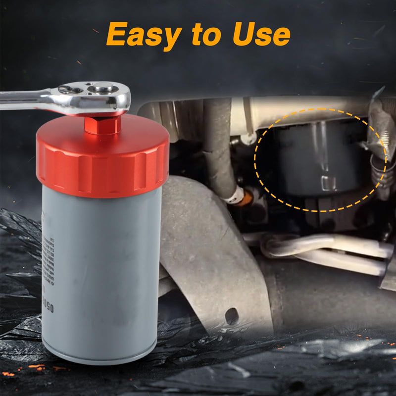  [AUSTRALIA] - CNC 93mm 15 Flutes Oil Filter Wrench Removal Tool to Change Oil Filter Compatible with Dodge Ram 2500 3500 6.7L 5.9L L6 Turbo Diesel with 05083285AA Oil Filter