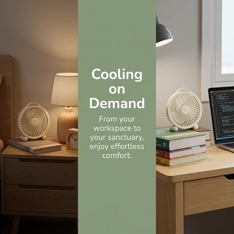 4 Inches USB Misting Mini Desk Fan Portable Spray Cooling Fan for Office Dorm Bedroom Summer Gift-Green Green