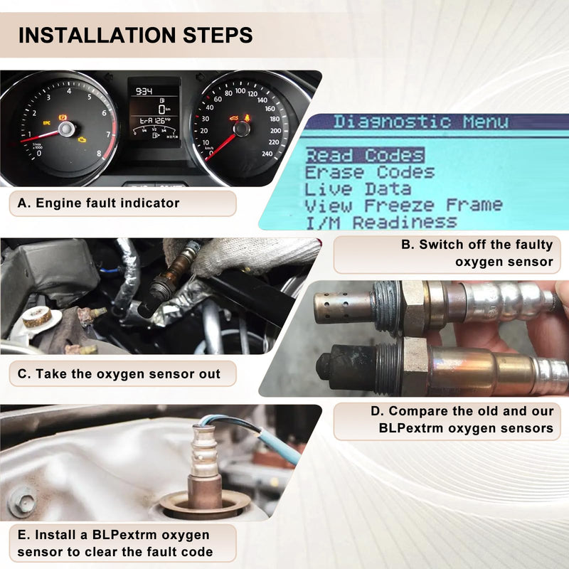 O2 Oxygen Sensor Replacement for Kohler EFI Engines CH18 CH20 CH22 CH23 CH25 CH620 CH640 CH670 CH680 CH730 and More Replaces# 25-418-07-S 264859 28163974