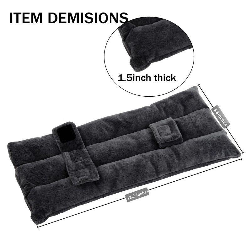 Seat Belt Pillow for Mastectomy Post-Surgery, Heart Surgery Recovery Support Cushion for Chest Chemo Port Pacemaker Bypass Hysterectomy Recovery Pillow (Black) Black