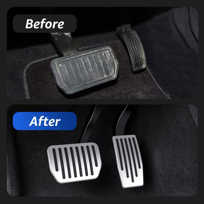 Topfit for Tesla Model Y Model 3 Performance Pedal Pads Cover Foot Aluminum Non-Slip Pedals Accessories 2017-2025 Upgrades