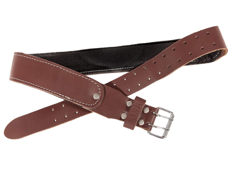 Padded Tool Belt 2106, 2.5 Inches Wide, Double Prong Buckle and 2 Hole Rows, Comfortable Mesh and Foam Padding
