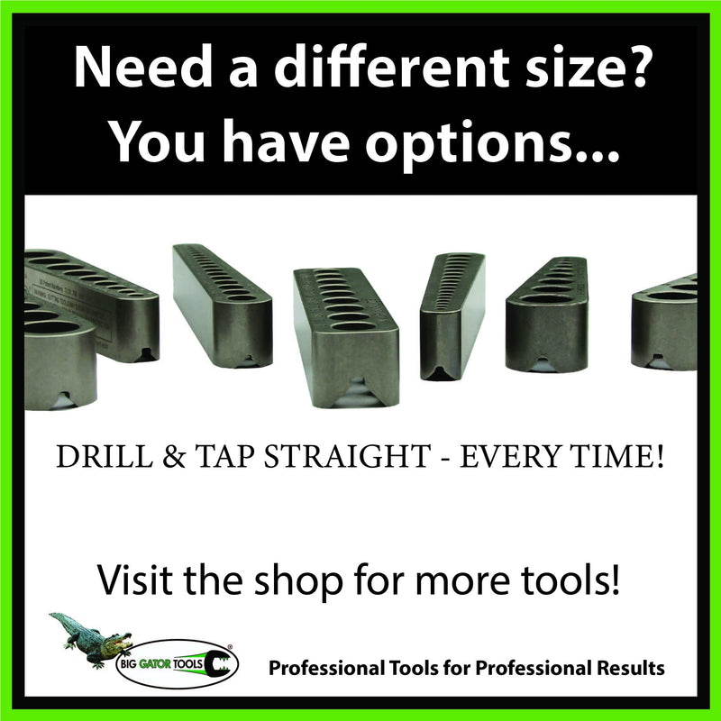 Standard V-DrillGuide® (33/64"-5/8") - Big Gator Tools Drill Bit Guide - STD3000DGNP