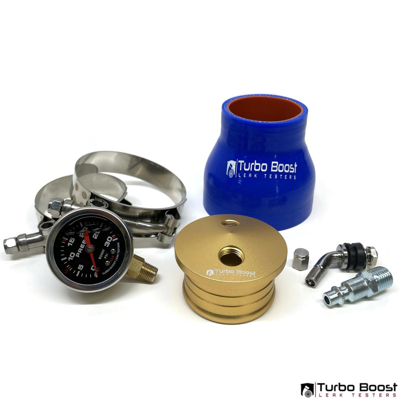 Turbo Boost Leak Testers 3" for 3" Turbo or Intake Pipe - Universal Test Kit - Test Upto 30 PSI - Premium - 6061 Aluminum - Restore Power! 3" (76mm) Boost Leak Tester