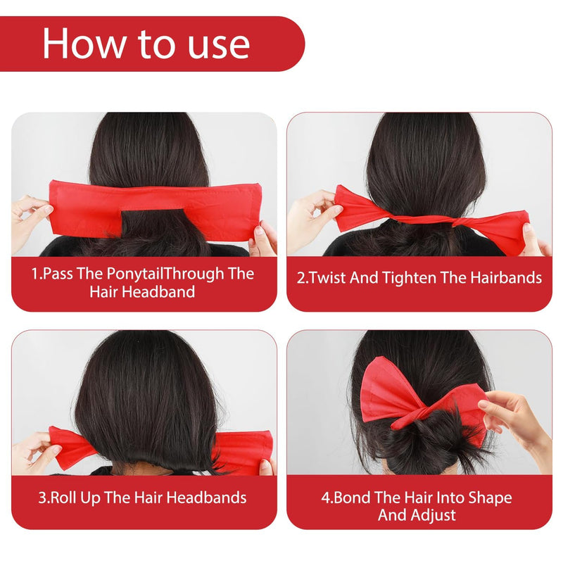 4-Piece Hair Bun Maker Set for Girls & Women - Lightweight Styling Tools for Ballet, Dance & Everyday Updos - Easy to Use & Reusable
