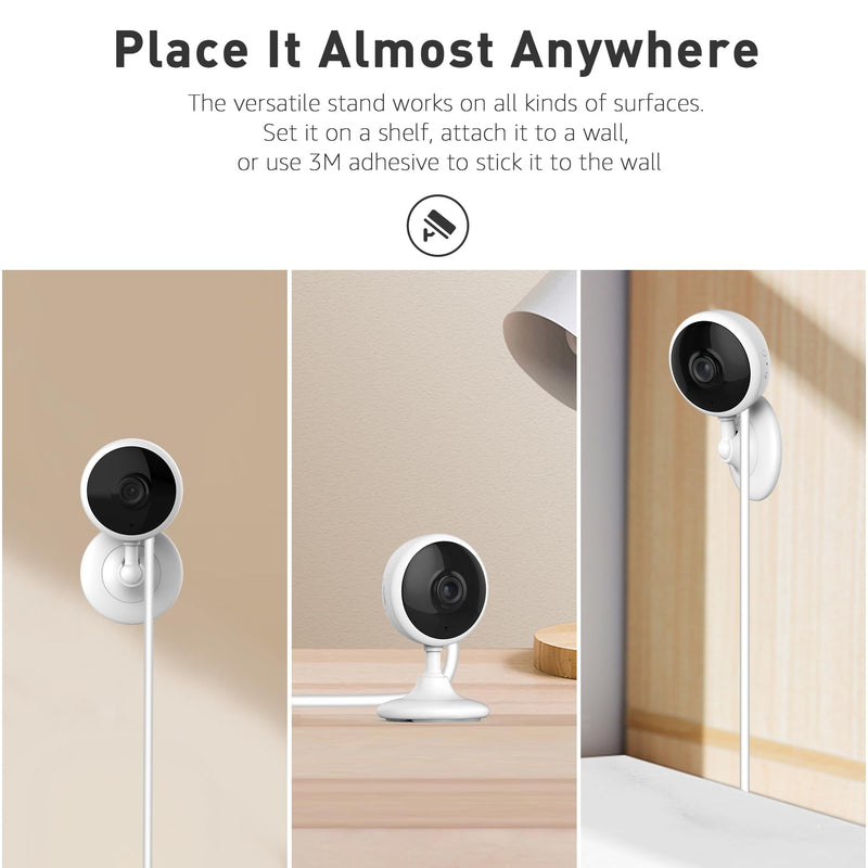 Indoor Security Cameras, 2k WiFi Home Camera with Night Vision, 2-Way Talk, Elder/Pet Cam, Baby Monitor with Smart Motion Detection, Cloud & SD Card Storage, Works w/Alexa, 2pcs 2 Pack
