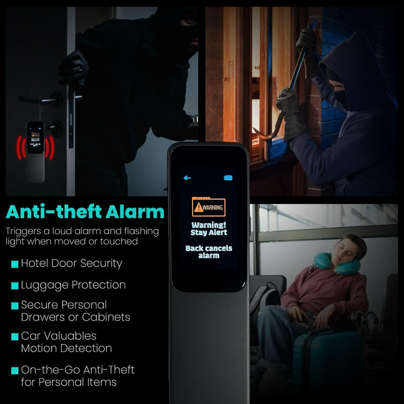Hidden Camera Detectors – 4/5/7 Mode Touchscreen RF Detector, GPS Tracker Detector & Spy Camera Finder for Hotel, Home, and Car Security 7 Mode – Touch Screen + Alarm + Premium