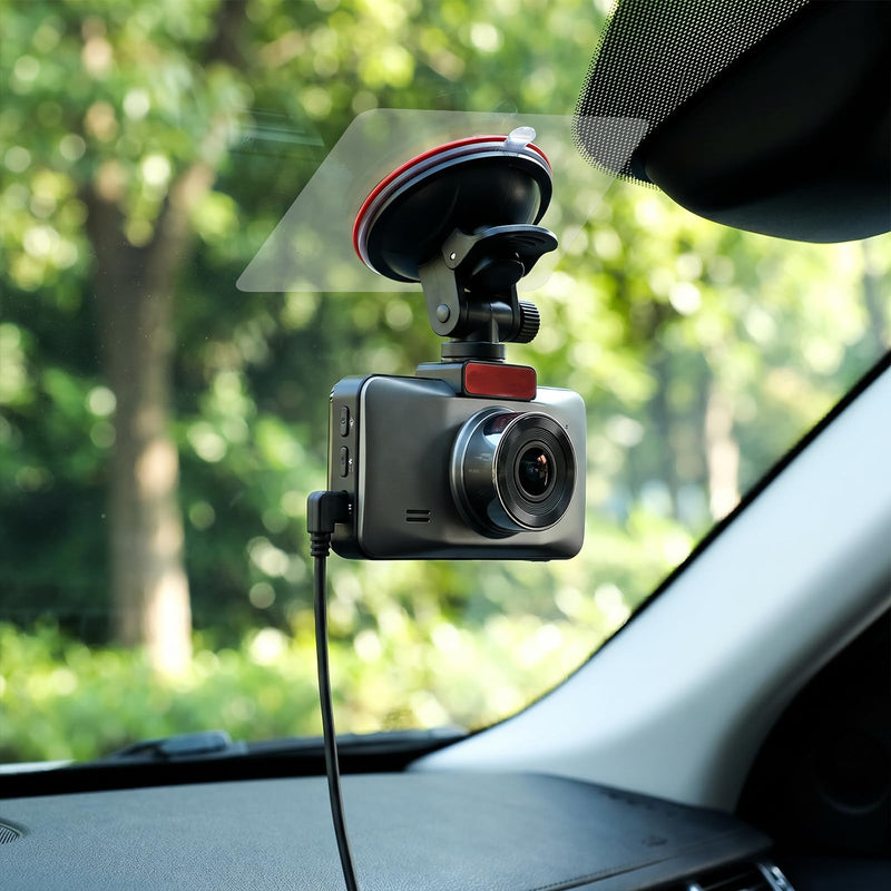 Round Double Sided Adhesive Pads and Electrostatic Stickers for Dash Cam Mount, Car Windshield