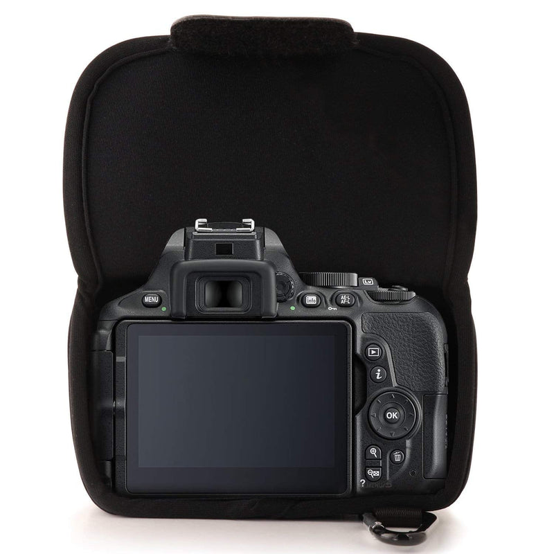 MegaGear MG1568 Ultra Light Neoprene Camera Case Compatible with Sony Alpha A7 III, A7R III, A9 (28-70mm) - Black, One Size
