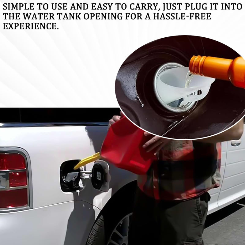 Capless Gas Tank Funnel 2PCS Fuel Funnel for Automotive Use for Ford Focus F150 Mercury Lincoln Mountaineer Mariner, Gas Funnel for Cars OEM#8U5A-17B068-EB 1782177 1833948 2050651(White) 2