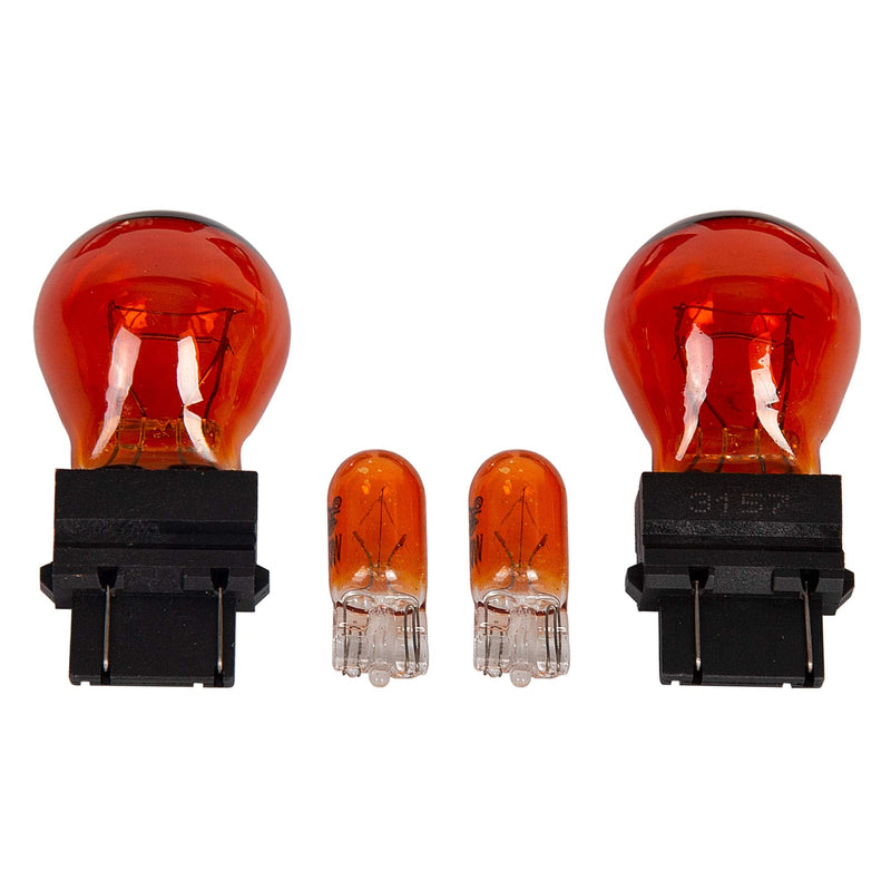 ECOTRIC Clear Bumper Signal + Fender Side Marker Lights Combo Compatible with 1997-2006 Jeep Wrangler TJ Turn Signal Parking Lights Replacement for 55055020AC 55055020AD