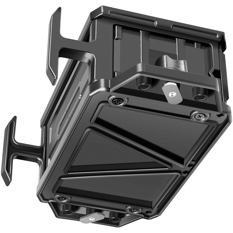 Track Mounted Battery Box for Fish Finders, Replace for YakAttack CellBlok (CLB-1002), Compatible with YakAttack Switchblade Transducer Arm, Fit for Most 7, 9, or 10 Ah 12v Batteries