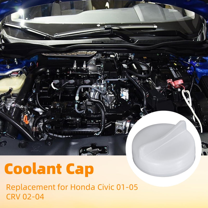 2 Pcs Radiator Coolant Reservoir Overflow Tank Caps 19109-PH1-620, Replacement for Honda Civic 01-05 CRV 02-04, 54227 Engine Coolant Cap
