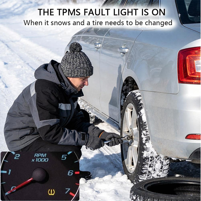 TPMS Reset Tool for GM with 150 PSI Digital Tire Pressure Gauge, Quick Relearn Tire Sensor, Compatible with for Buick for Chevy for Cadillac for Opel