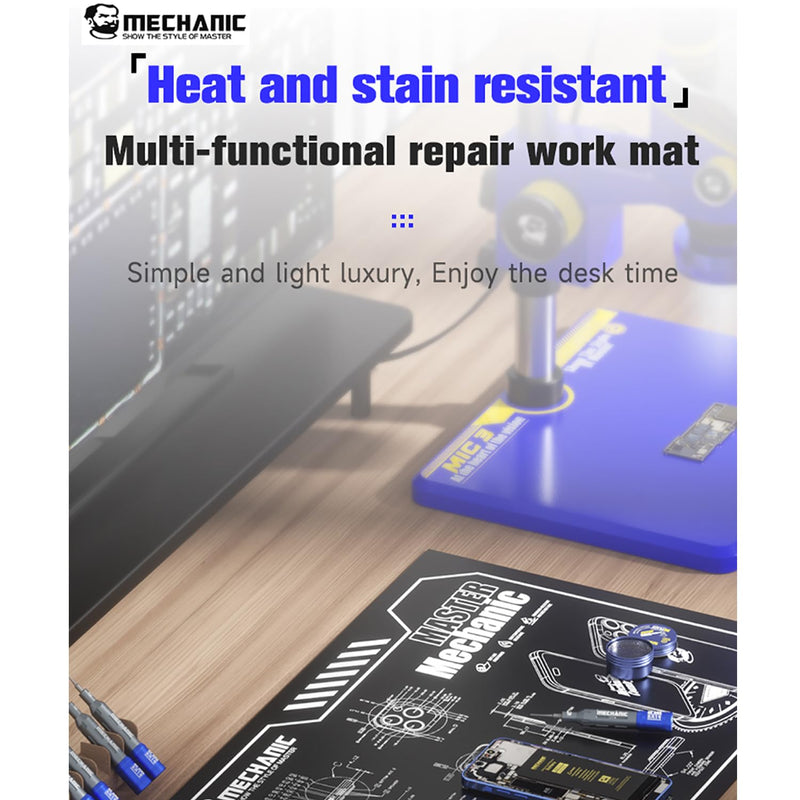 Mechanic V77/V78/V79 Multi-Function Phone Repair Work Mat, Motherboard Fixing Pad, Heat Insulation (V78) V78