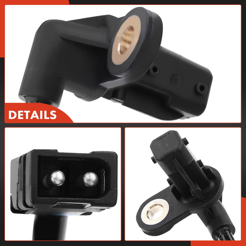 A-Premium Rear Right ABS Wheel Speed Sensor - Compatible with Mercedes-Benz Models - R170 SLK200 2003-2004, SLK230/SLK320 2001-2004, SLK32 AMG 2002-2004 - Rear Passenger Side, Replaces 1705401317