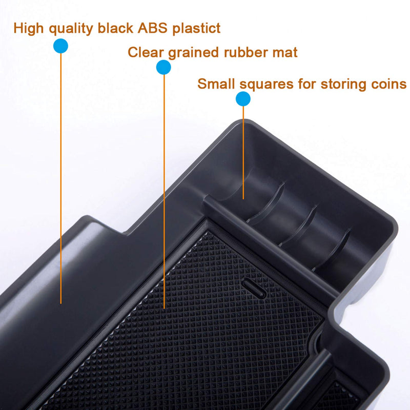 JDMCAR Compatible with Center Console Tray Chevy Colorado/GMC Canyon Accessories 2015-2020 2021 2022 Black Trim