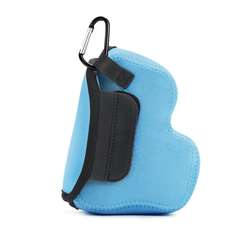 MegaGear Nikon Coolpix L340 Ultra Light Neoprene Camera Case, with Carabiner - Blue - MG786 One Size