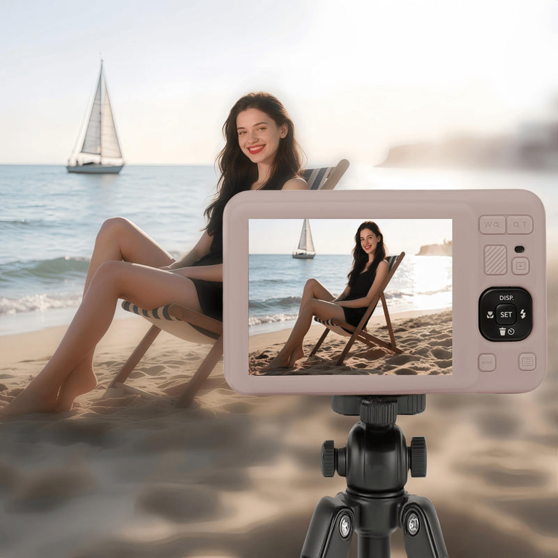 Case for Kodak PIXPRO FZ55,FZ55 accessories | Soft Silicone Protective Case Removable Lens Cover,Comes with 2 Screen Protectors and 1 Wrist Strap. (Tiffany Pink) Tiffany Pink