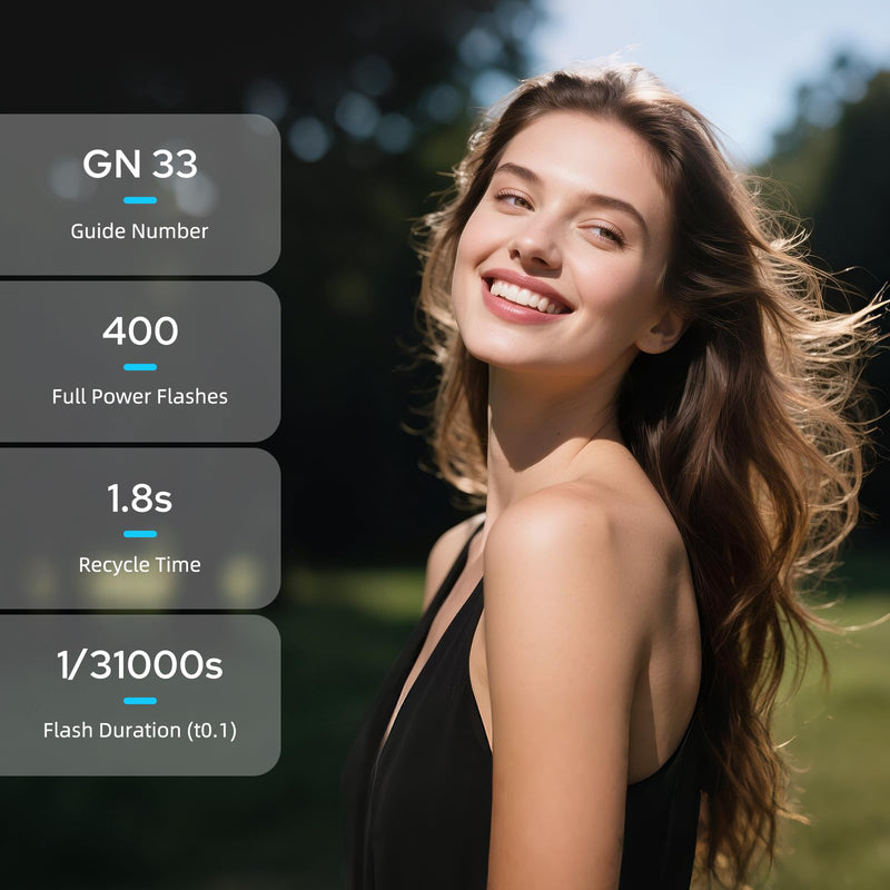 Godox TT520III TT520 III Camera Flash, Universal Hot Shoe Flash, GN33 Manual Flash with RT-16 Wireless Transmitter, Compatible for Canon Nikon Sony Pentax Olympus Fuji Panasonic Camera with Hot Shoe