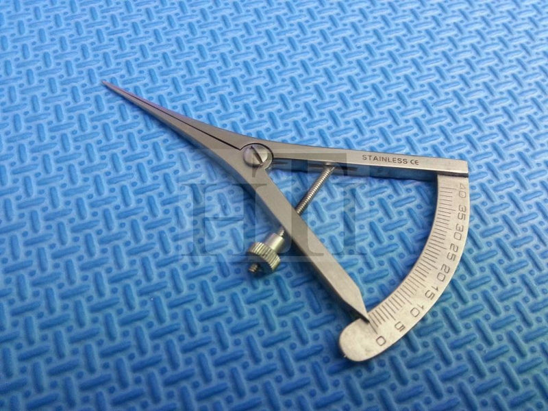 CASTROVIEJO Caliper Graduated 0-40MM Straight 3.5" HIGH Premium Grade (HTI Brand)