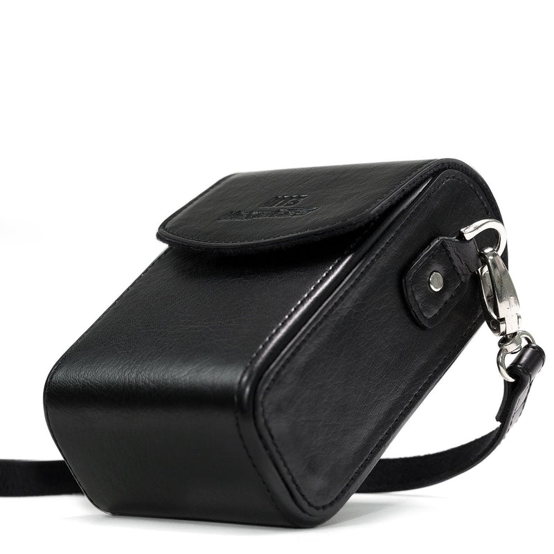 MegaGear Leather Camera Case Compatible with Nikon Coolpix A900, Ever Ready with Strap - Black One size