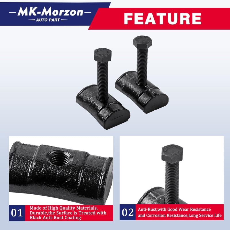 Torsion Bar Key Adjustment Block Nuts with Bolts Compatible with Chevy Silverado Suburban GMC Sierra Cadillac Escalade Replaces# 11561233 15530026 (2PCS)